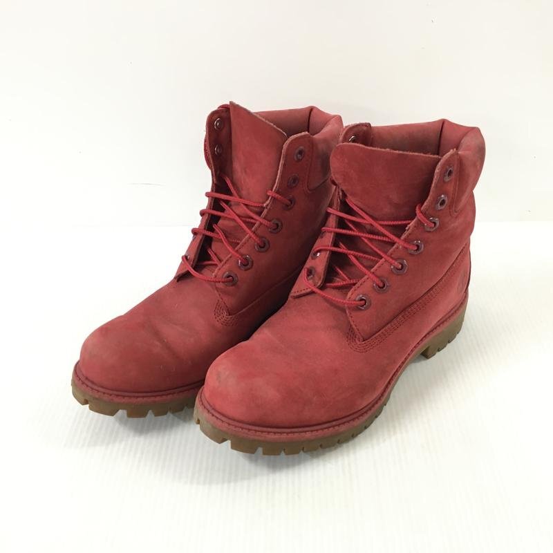 TEI 【現状渡し品】 TIMBERLAND A1149 ICON 6INCH PREMIIUM BOOT ティンバーランド ブーツ レッド 26cm 〈164-240321-MA-17-TEI〉_画像1