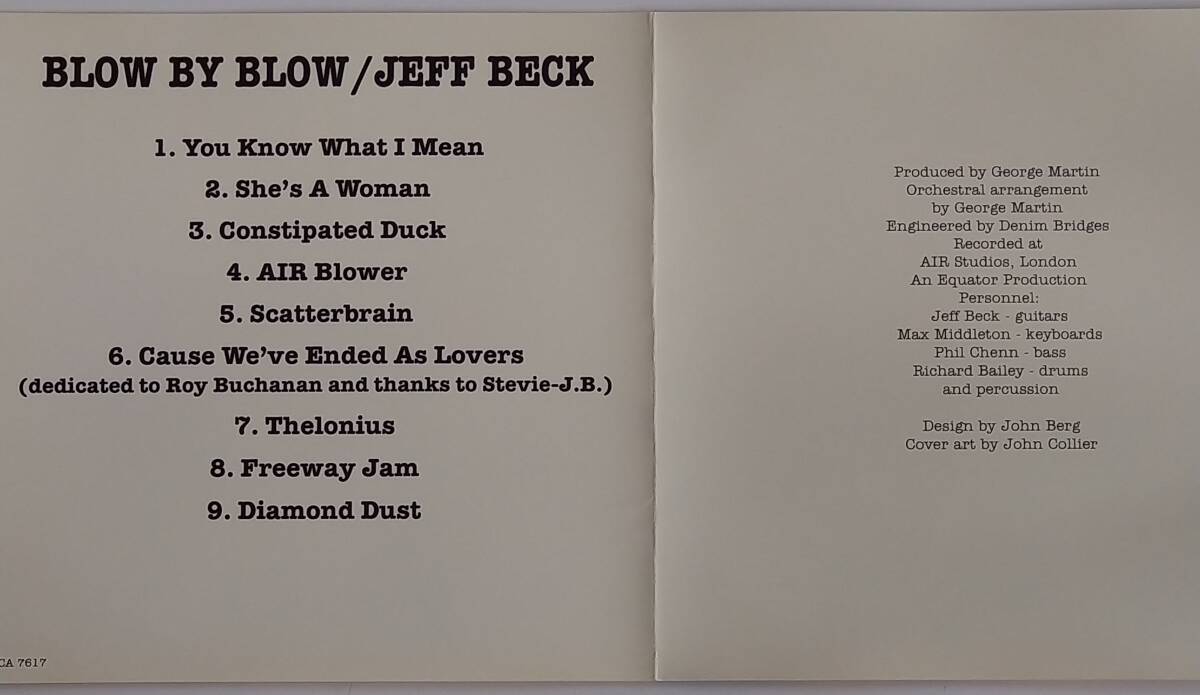 【CD】 Jeff Beck - Blow By Blow / 国内盤 / 送料無料_画像4