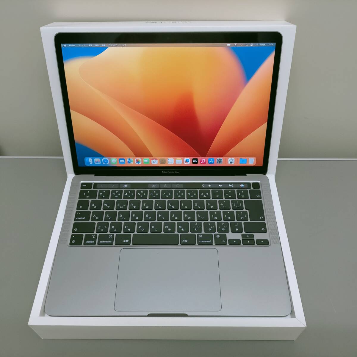 ★美品★ 13インチMacBook Pro M2 2022 16GBメモリ 256GB SSD CTO Z16R0004T シルバー MacOS13.6.4 Apple 2673の画像1