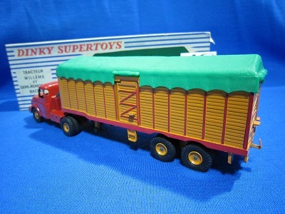 121 絶版・希少 DINKY SUPERTOYS TRACTEUR WILLEME ET SEMI-REMORQUE BACHEE_画像4