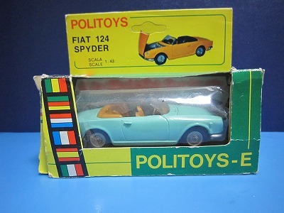 138 絶版・希少 POLITOYS FIAT 124 SPYDER _画像1