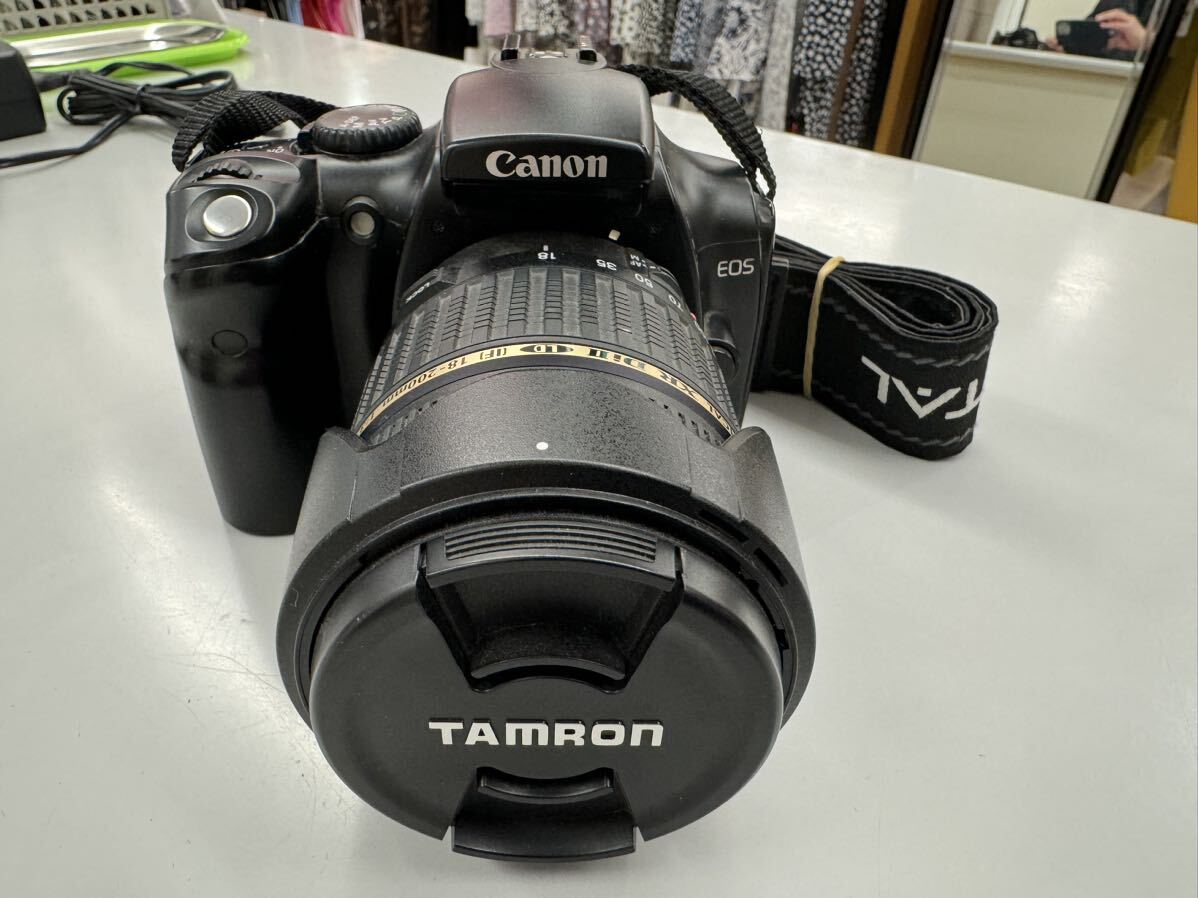 Canon EOS Kiss Digital カメラ LENS 一眼レフ デジタルカメラ 電池 充電器 CFカード フルセット