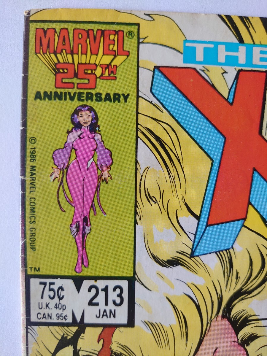 X-Men #213 アメコミ 1987年 Wolverine v Sabertooth, Mr. Sinister Cameo, Psyloche joins team マーベル ウルヴァリン Marvel Comicsの画像2