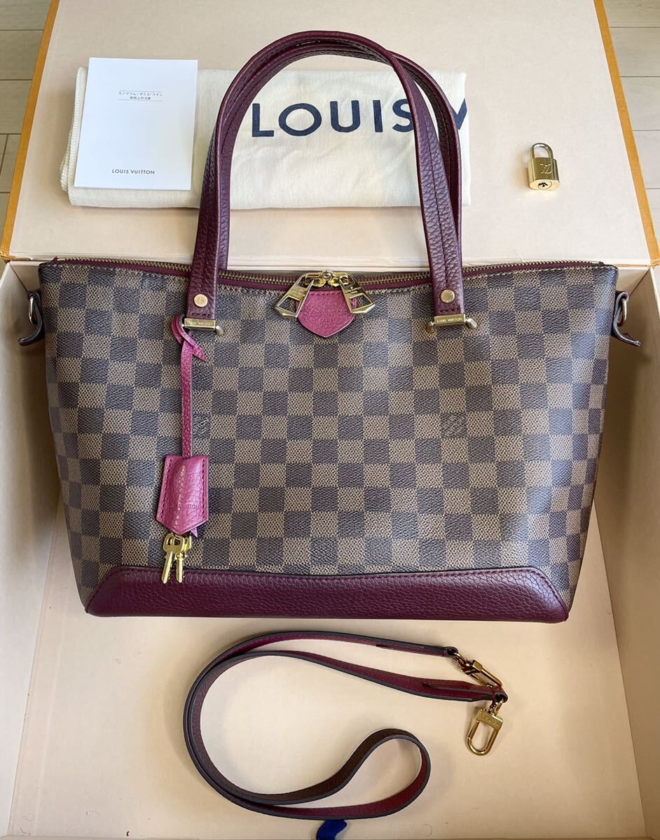 Louis Vuitton Hydepark ダミエエベヌ ハンドバッグ