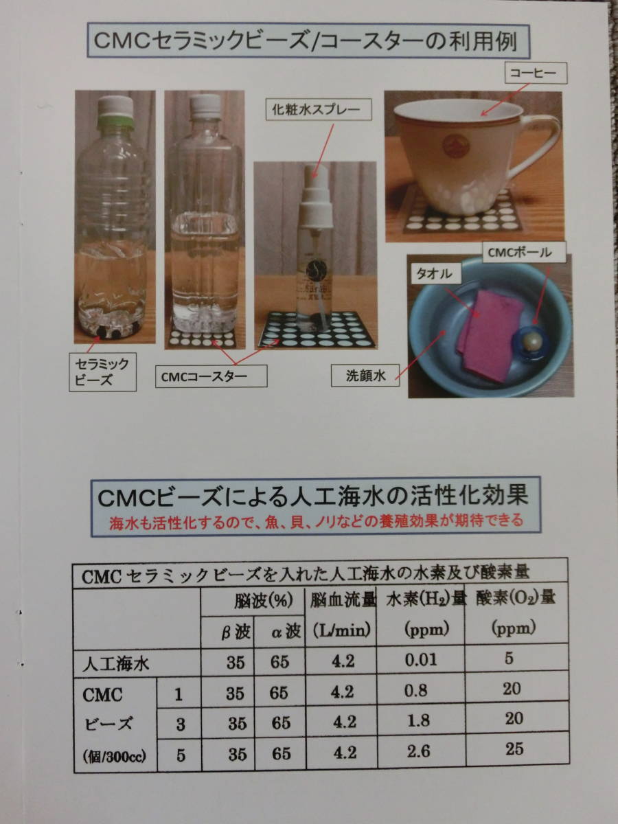 ●ＣＭＣセラミックビーズ　30粒　カーボンマイクロコイル　健康水　水素水　ルルド　免疫力　自然治癒力　解毒　ペット　熱帯魚