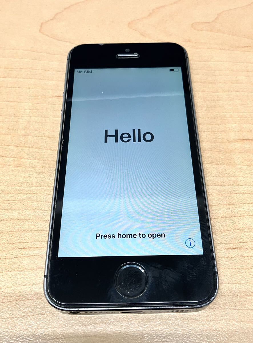 Apple iPhone 5s 16GB スペースグレイ ME332J/A docomo　現状品_画像1
