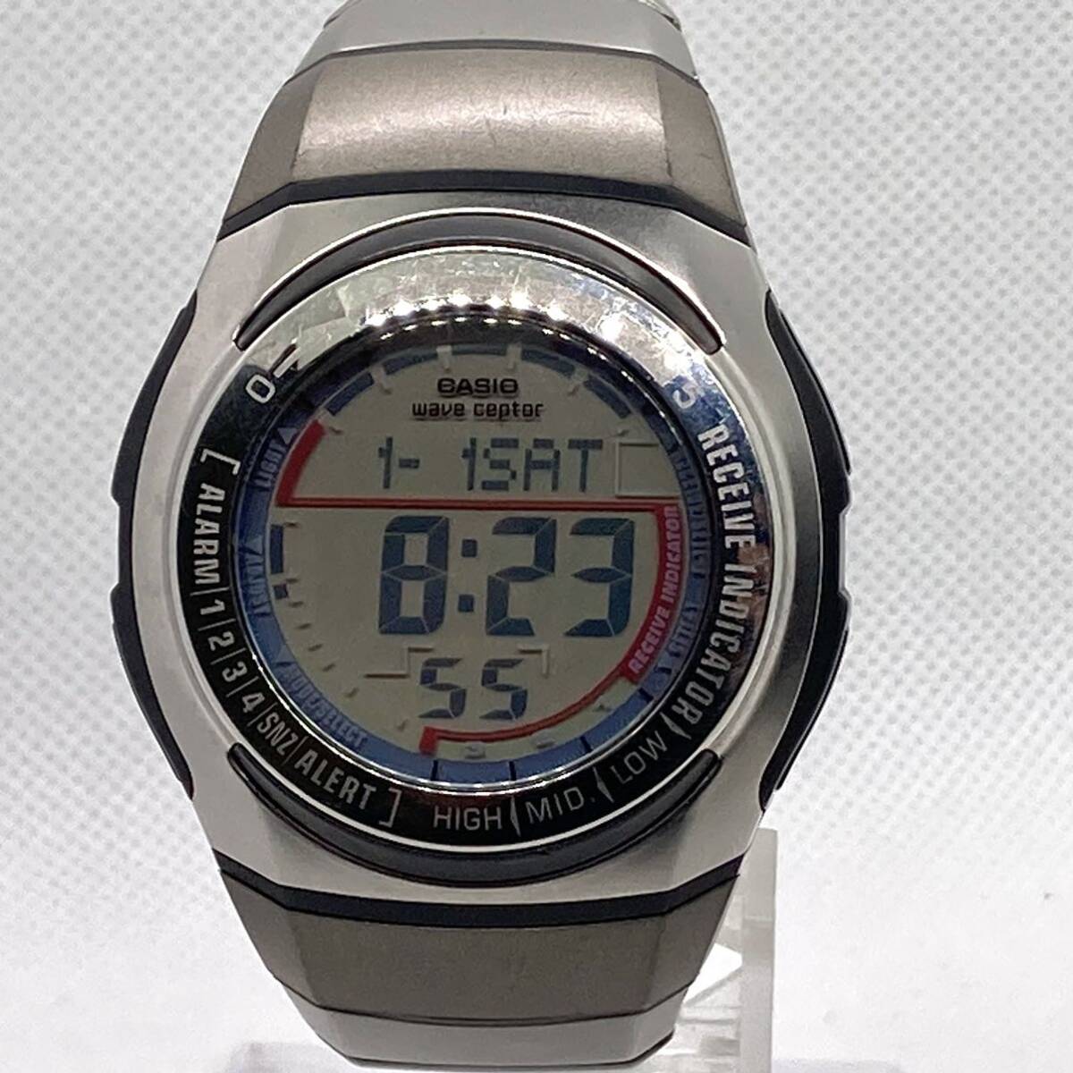 【稼働品】CASIO　wave ceptor　WV-54J　クォーツ　デジタル　時計　カシオ　ウェブセプター　　_画像2