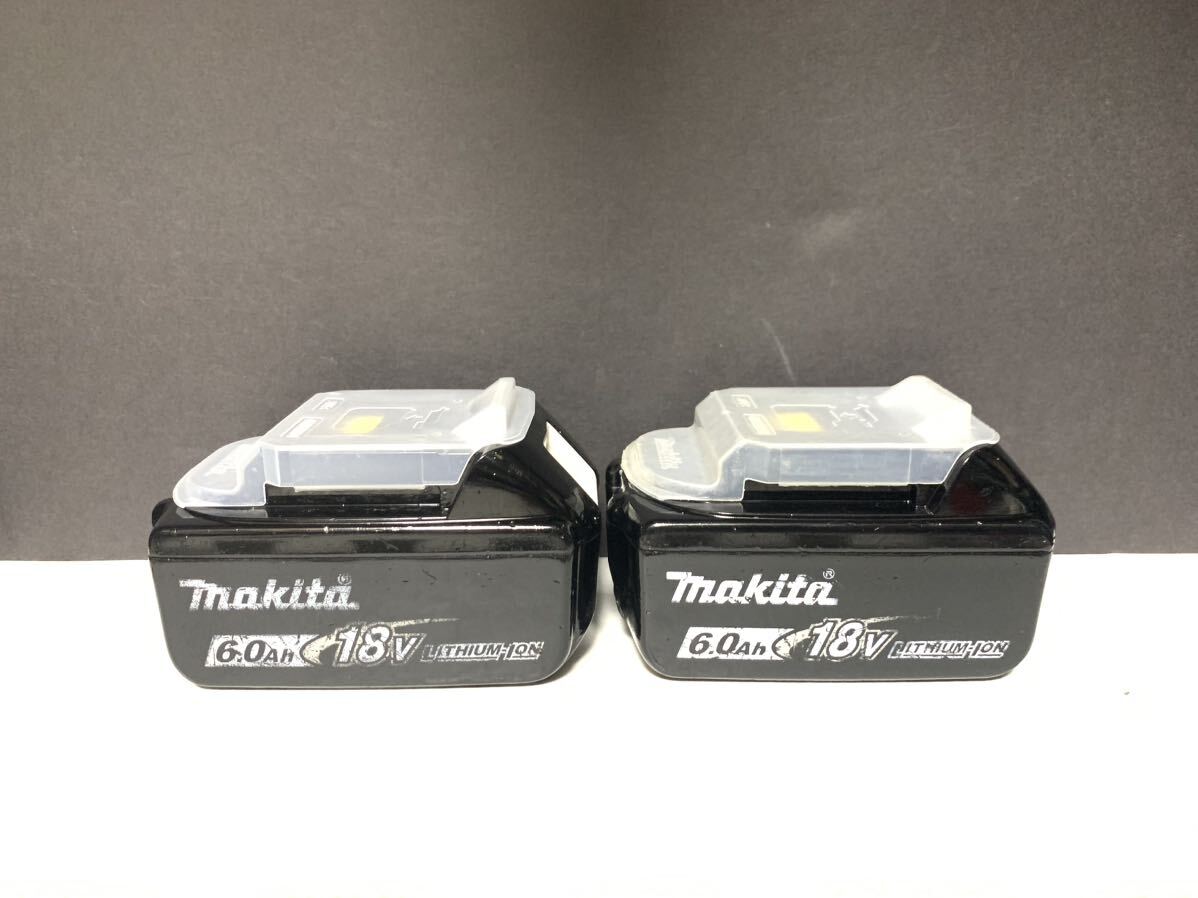 2個 マキタ 動作品 Makita 純正 Li-ion バッテリー BL1860B 6.0Ah 18V 雪マーク # BL1840 BL1850 BL1460 BL1860 BL1460B 検索ワード 9 美品の画像1