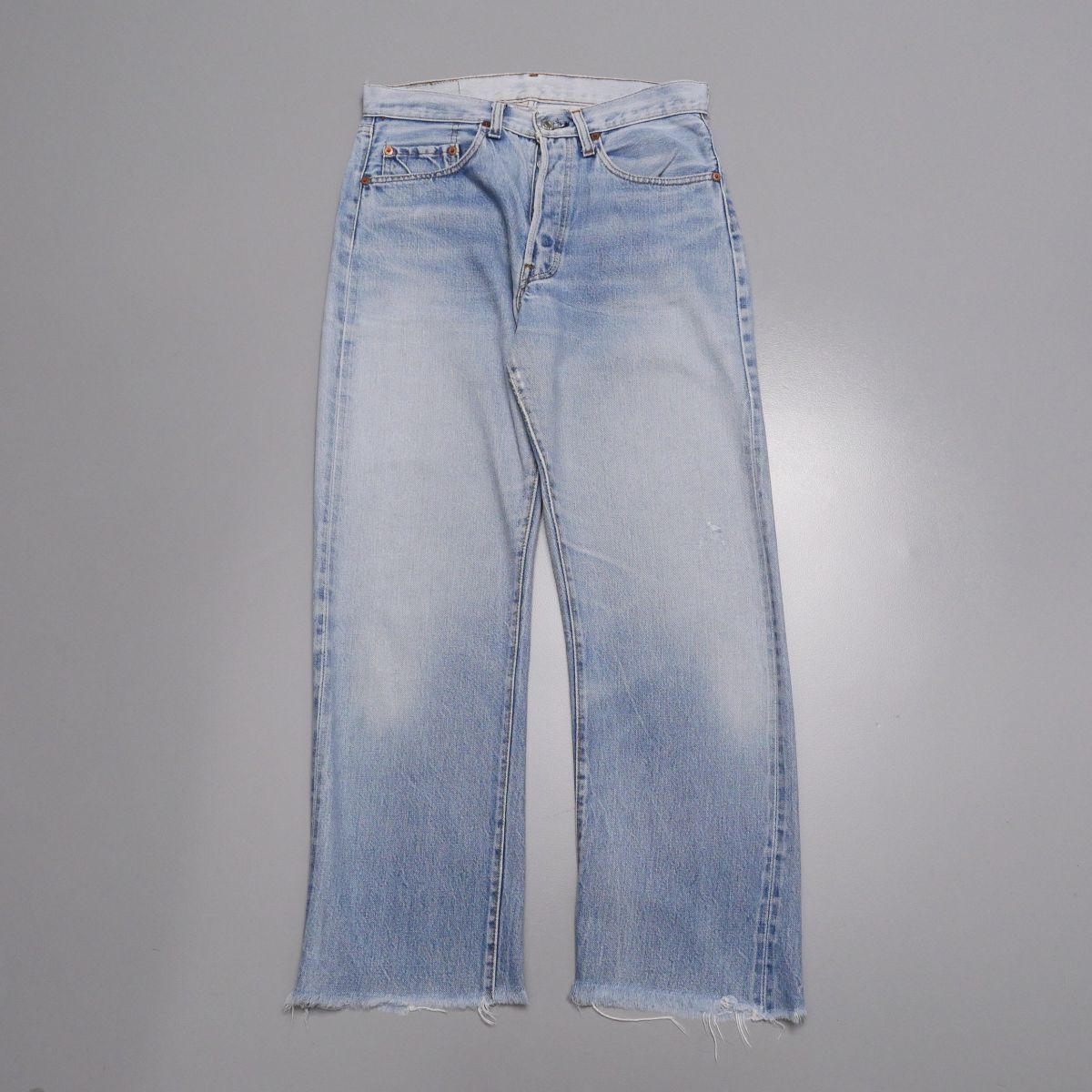 TG7119：66後期*Levi's/リーバイス*501*W32/L36*デニムパンツ*ジーンズ*スモールe*トップボタン裏6刻印*赤耳*縮率10％*黒カン_画像1