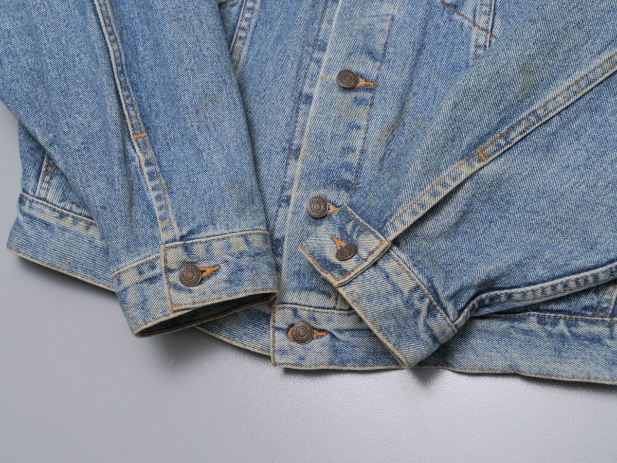 TG9494□メキシコ製*リーバイス/Levi's*90’s*70598-4891*デカタグ*デニムジャケット/ジージャン*ブルー*メンズ*LARGE*vintageの画像4