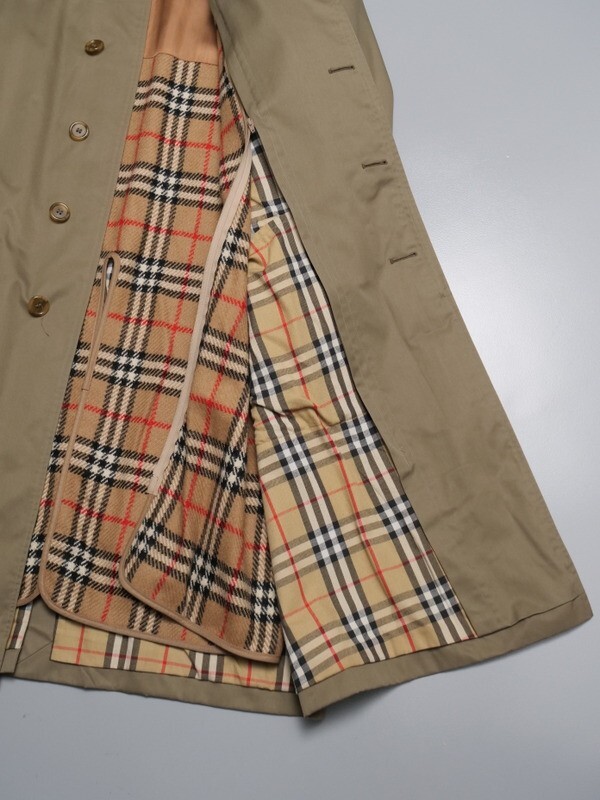 TG4052◇バーバリー/BURBERRY LONDON メンズ 着脱ウールライナー付き ステンカラーコート バルマカーンコート カーキ系_画像4