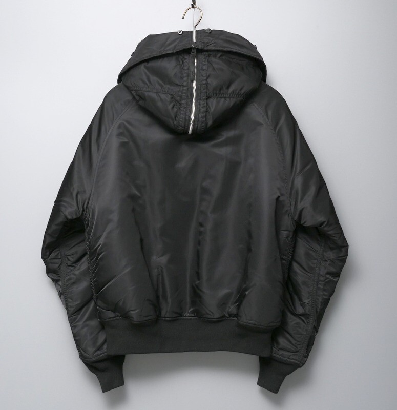 GO0835◇アルファ/ALPHA INDUSTRIES メンズM N-2B ファー フライトジャケット ミリタリーブルゾン 2010-501 ブラック_画像2