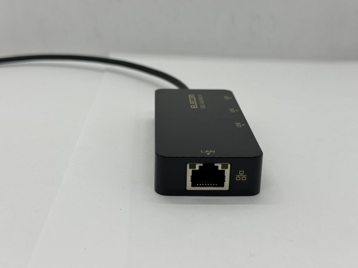 L040 ★ ELECOM (EDC-GUA3H2-B) USB Type-A_1Gbps有線LANアダプタ BOX 動作確認済み_画像4
