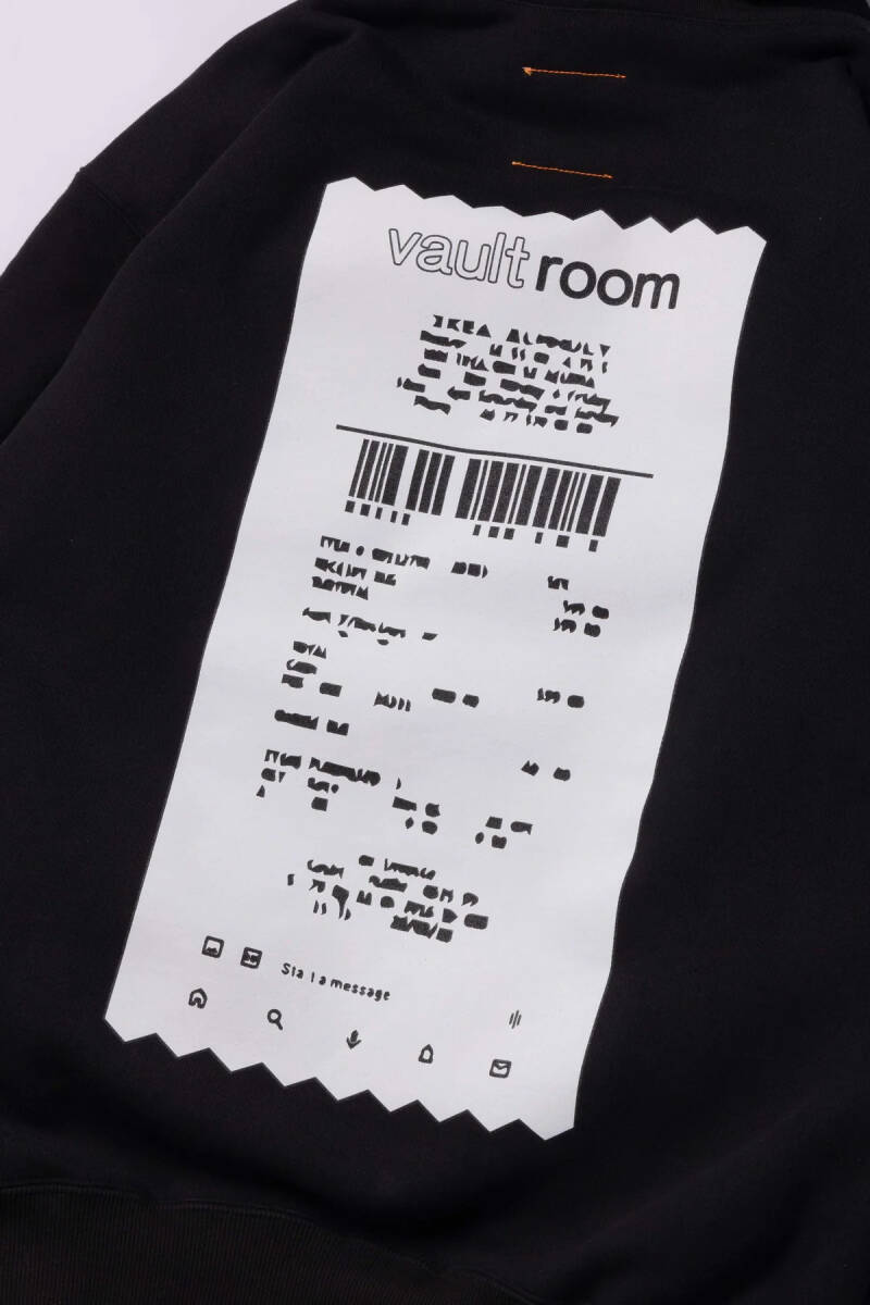 【最終価格 定価スタート】サイズXL vaultroom PEACEFUL HOODIE BLACK ボルトルーム フーディー 黒 スウェット パーカーの画像5