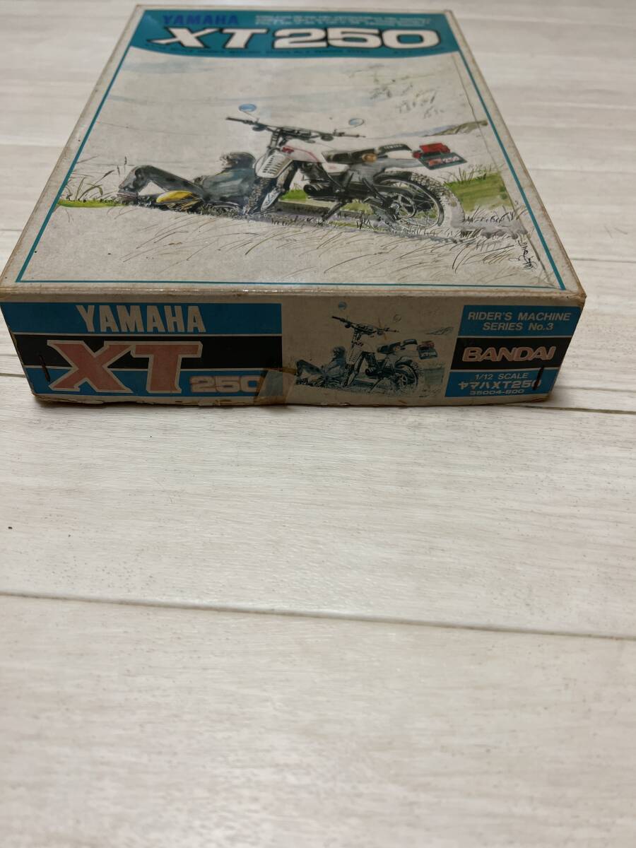 нераспечатанный Yamaha XT250 1/12 пластиковая модель подлинная вещь YAMAHA старый машина не собранный Bandai 
