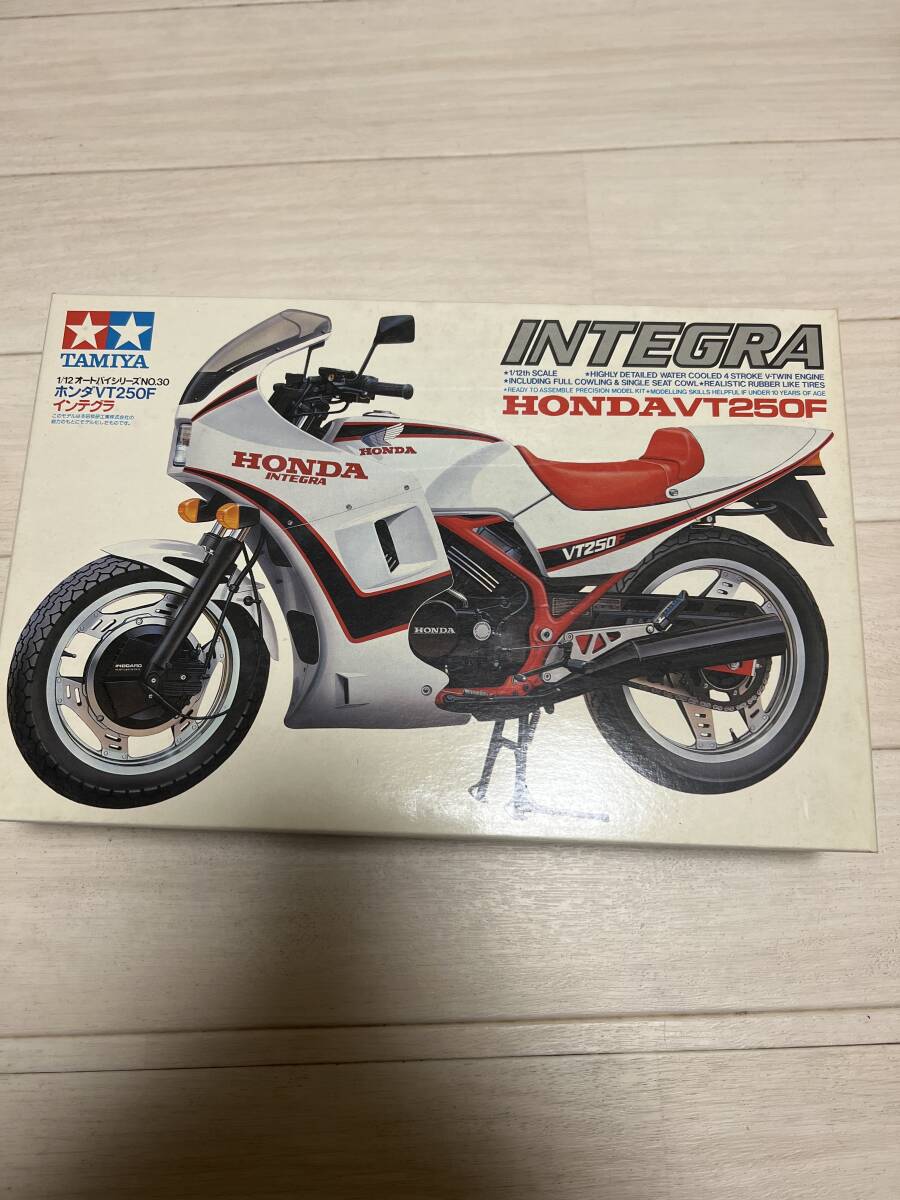  unopened Honda VT250F Integra plastic model 1/12 Tamiya unassembly old car that time thing 