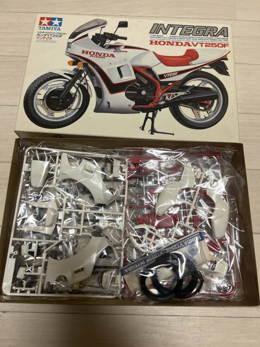  unopened Honda VT250F Integra plastic model 1/12 Tamiya unassembly old car that time thing 