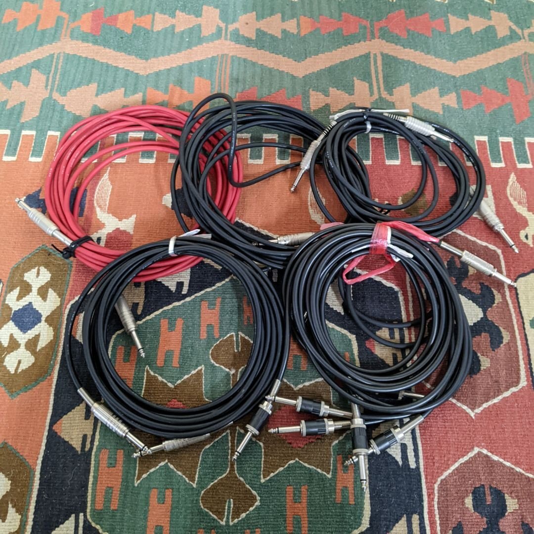 [N0029] used present condition goods monaural cable CANARE GS-6 other 9 pcs set TS Phone shield cable PA