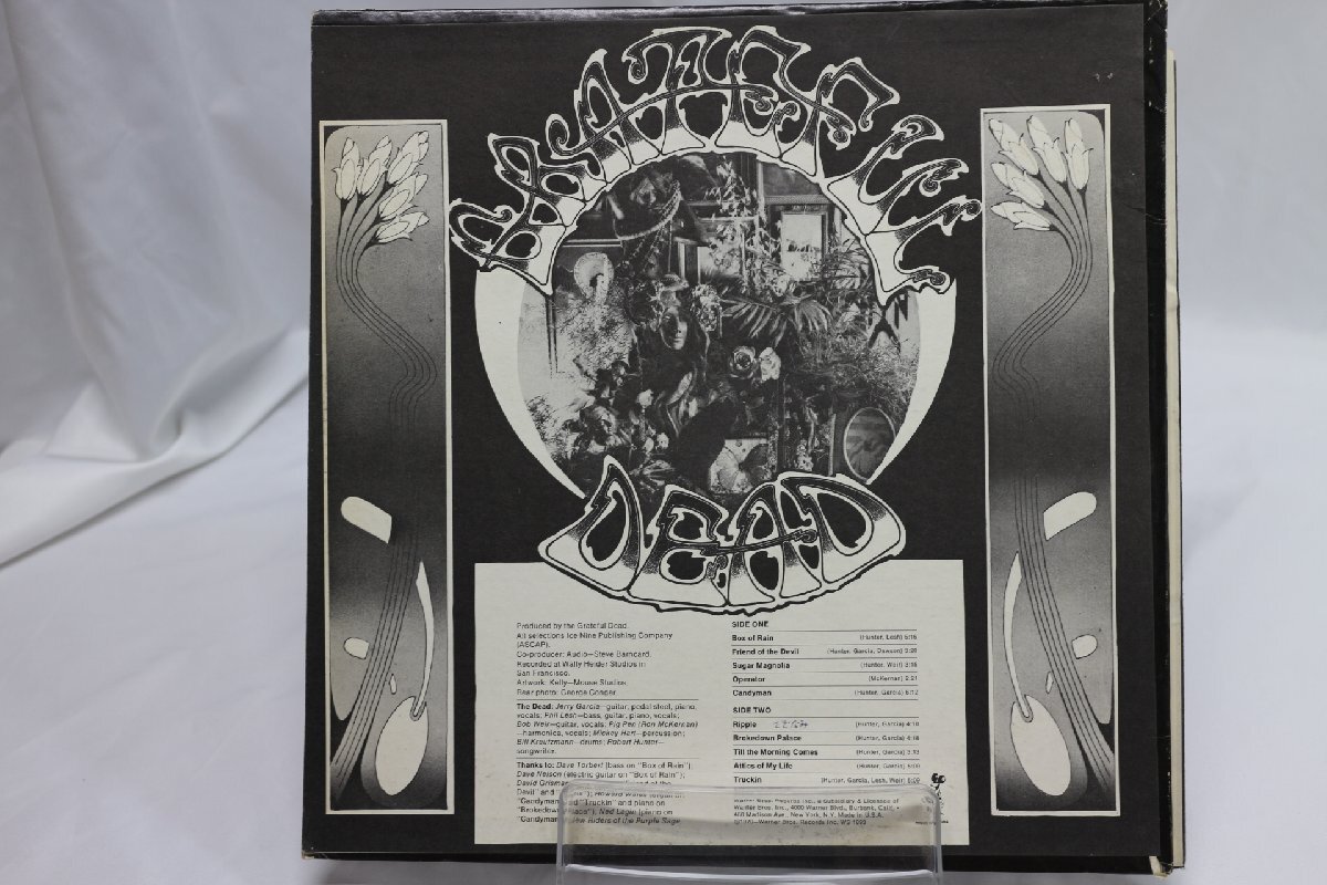 [TK3348LP] LP Grateful Dead/American beauty　US盤 緑ラベル ワーナーのインナースリーブ 状態並み下 盤ダメージ多し レア！_画像3