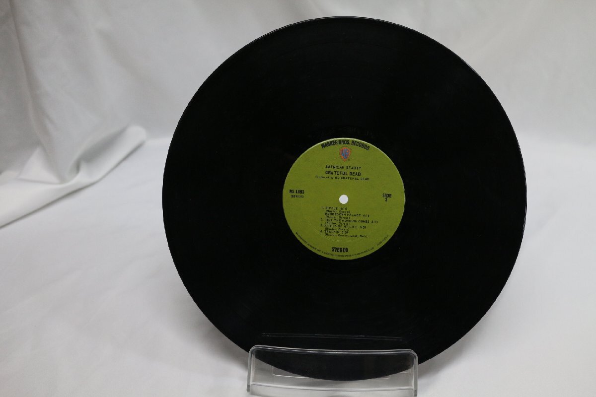 [TK3348LP] LP Grateful Dead/American beauty　US盤 緑ラベル ワーナーのインナースリーブ 状態並み下 盤ダメージ多し レア！_画像6
