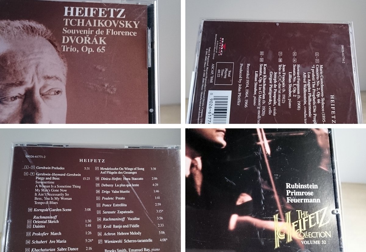 [W3868]CD THE HEIFETZ COLLECTION 46巻セット 1巻分抜け コンプリート1917～1972 ヤッシャハイフェッツ大全集 メダルとライナー BMD 中古の画像10