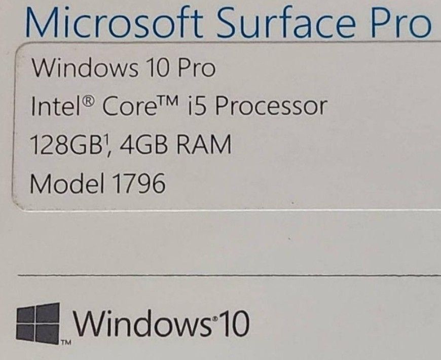 Microsoft Surface Pro Core i5 128GB Core i5 128GB 4GB FJT-00031