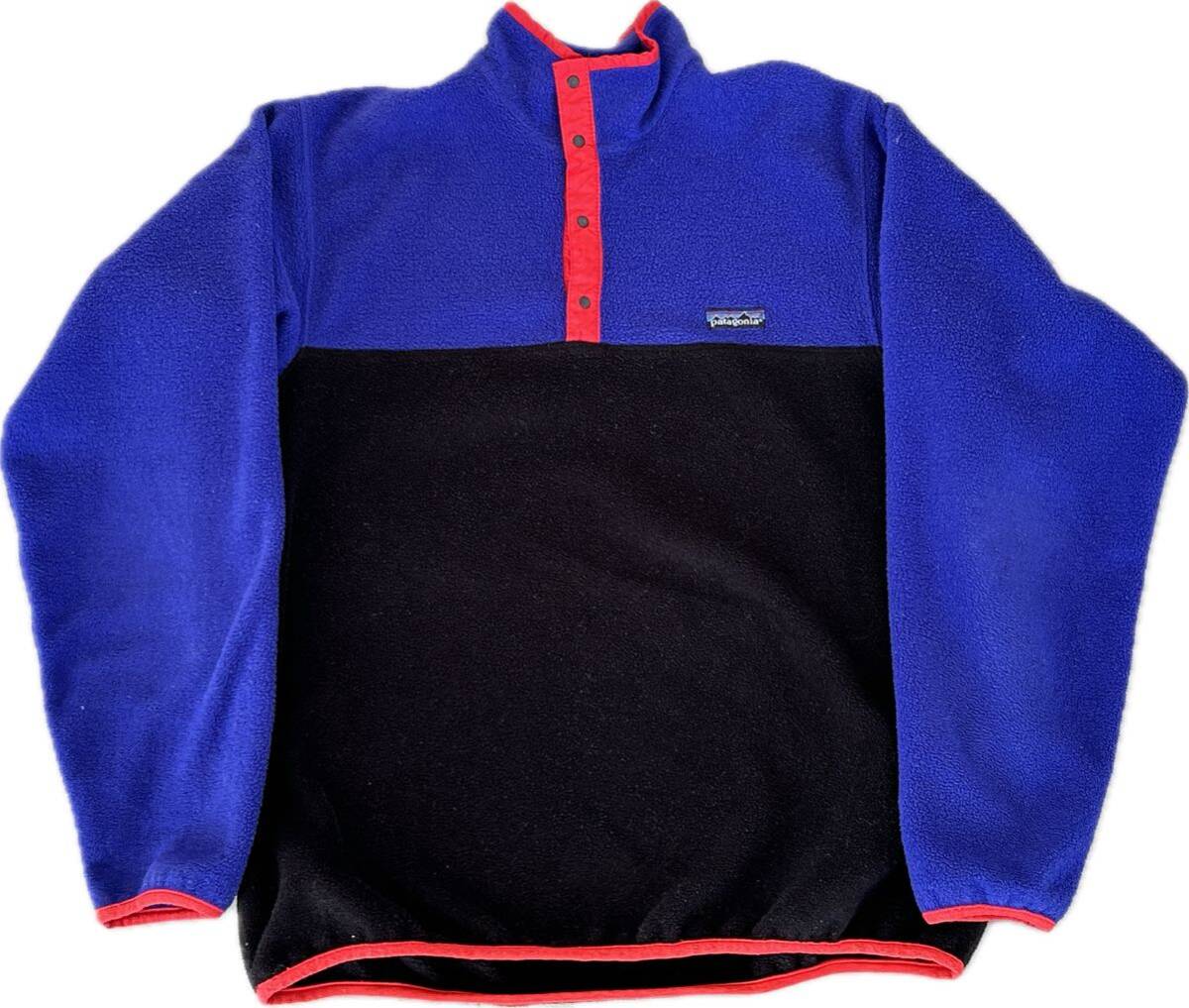 USA製 80s Patagonia 2tone Synchilla Snap T パタゴニア 2トーン シンチラ スナップT 25531 Vintage ヴィンテージ アメリカ製_画像1