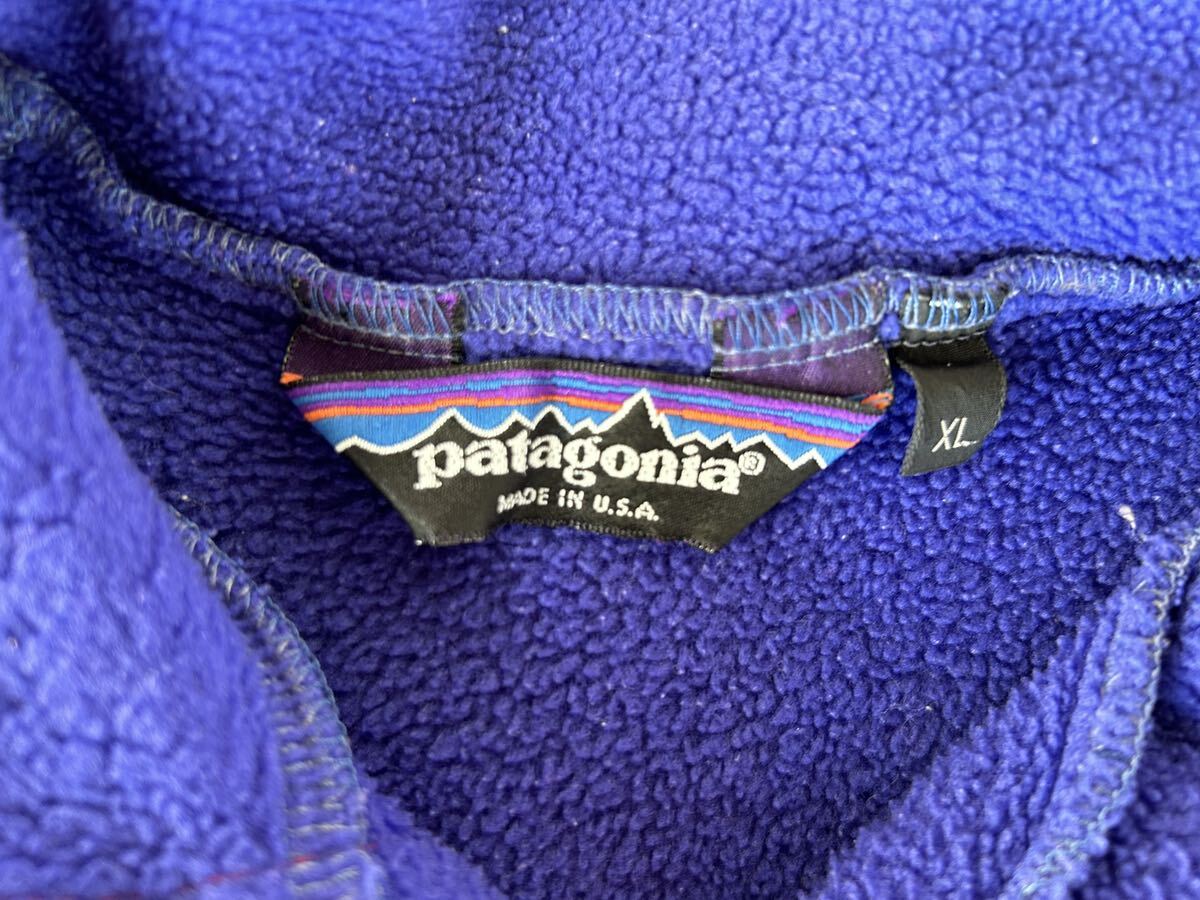 USA製 80s Patagonia 2tone Synchilla Snap T パタゴニア 2トーン シンチラ スナップT 25531 Vintage ヴィンテージ アメリカ製_画像8