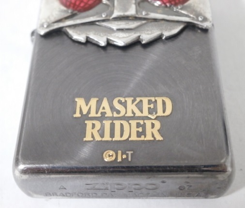 2007年製 ZIPPO 仮面ライダー ファーストインパクト No.4 マスク Masked Rider 1号 フェイス 立体メタル インナー新品_画像2