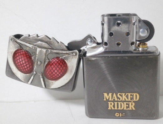 2007年製 ZIPPO 仮面ライダー ファーストインパクト No.4 マスク Masked Rider 1号 フェイス 立体メタル インナー新品_画像9