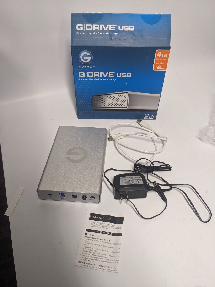 【フォーマット済】【HDD】【ハードディスクドライブ】【外付けHDD】0G03597 USB3.0 G-tech G-Drive 4TB 0318-12_画像1