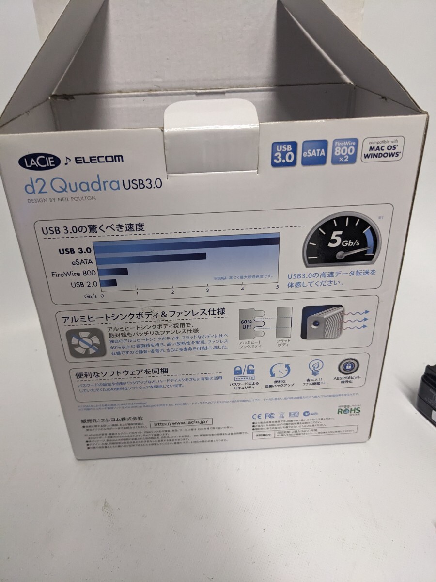 HDD テスト済　LCH-D2Q030Q3　外付けHDD　LaCie ハードディスクドライブ　3TB フォーマット済み　0324-17_画像6