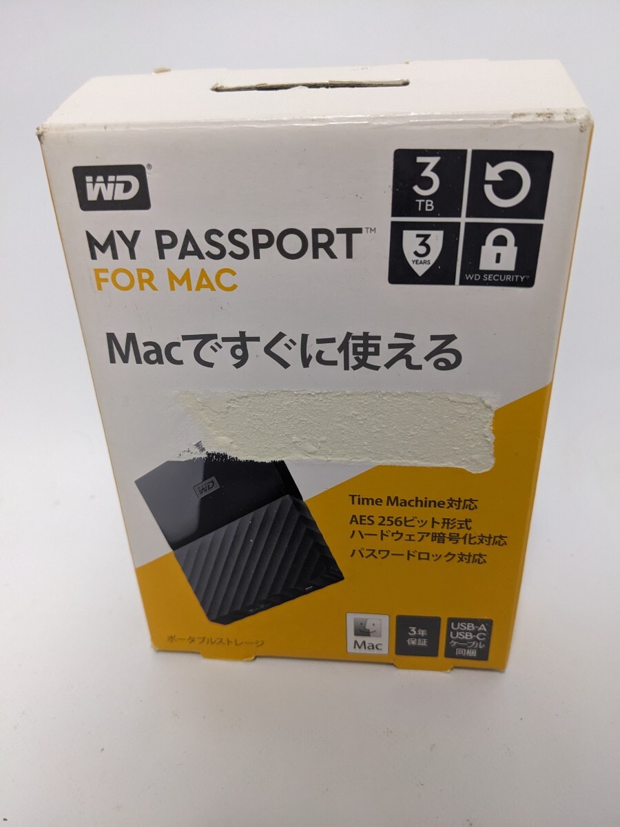 HDD ハードディスクドライブ　外付けHDD フォーマット済み　WD WesternDigital WDBP6A0030BBK　3TB 0327-1_画像4