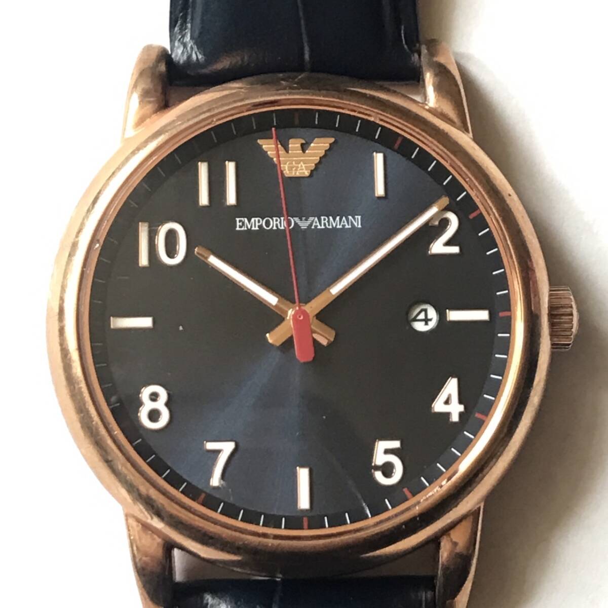 エンポリオアルマーニ　EMPORIO ARMANI 　腕時計　 ルイージ クオーツ　 ネイビー　 AR11135