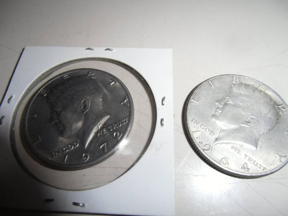 米国コイン５枚 １／２ドル２枚他 硬貨  アメリカの画像2