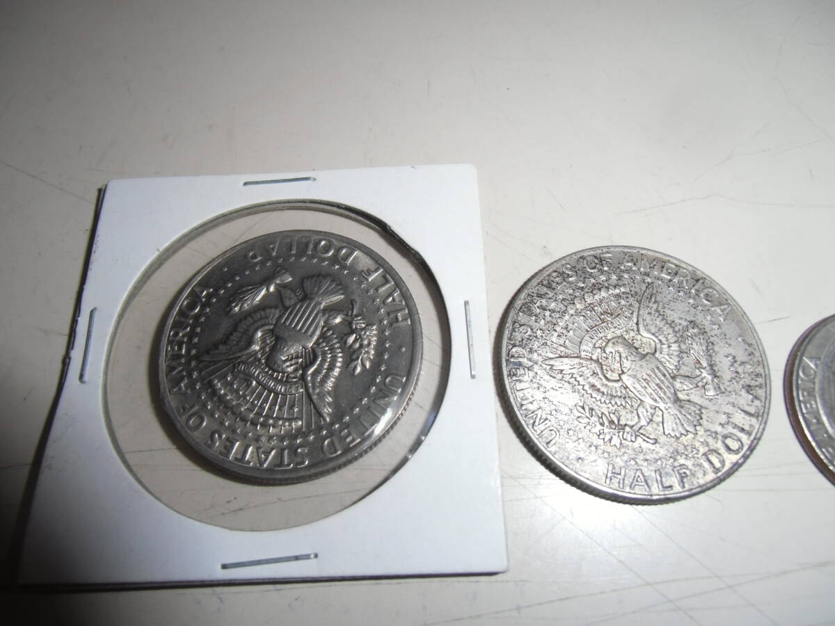 米国コイン５枚 １／２ドル２枚他 硬貨  アメリカの画像4