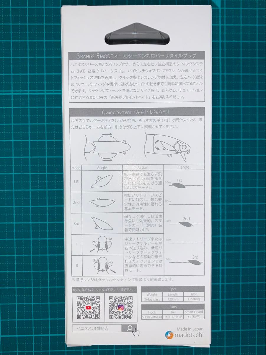 【値下げ】マドタチ ハニタスLR    リアルフラッシングギル