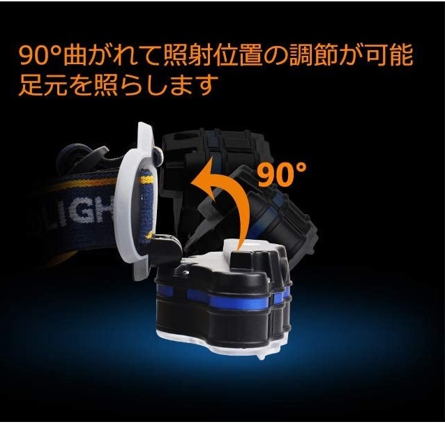 LED ヘッドライト 充電池 充電式 明るい 登山 釣り 夜釣り キャンプ アウトドア 防災 災害 非常用 懐中電灯 ワークライト 超強８灯単品 05_画像4