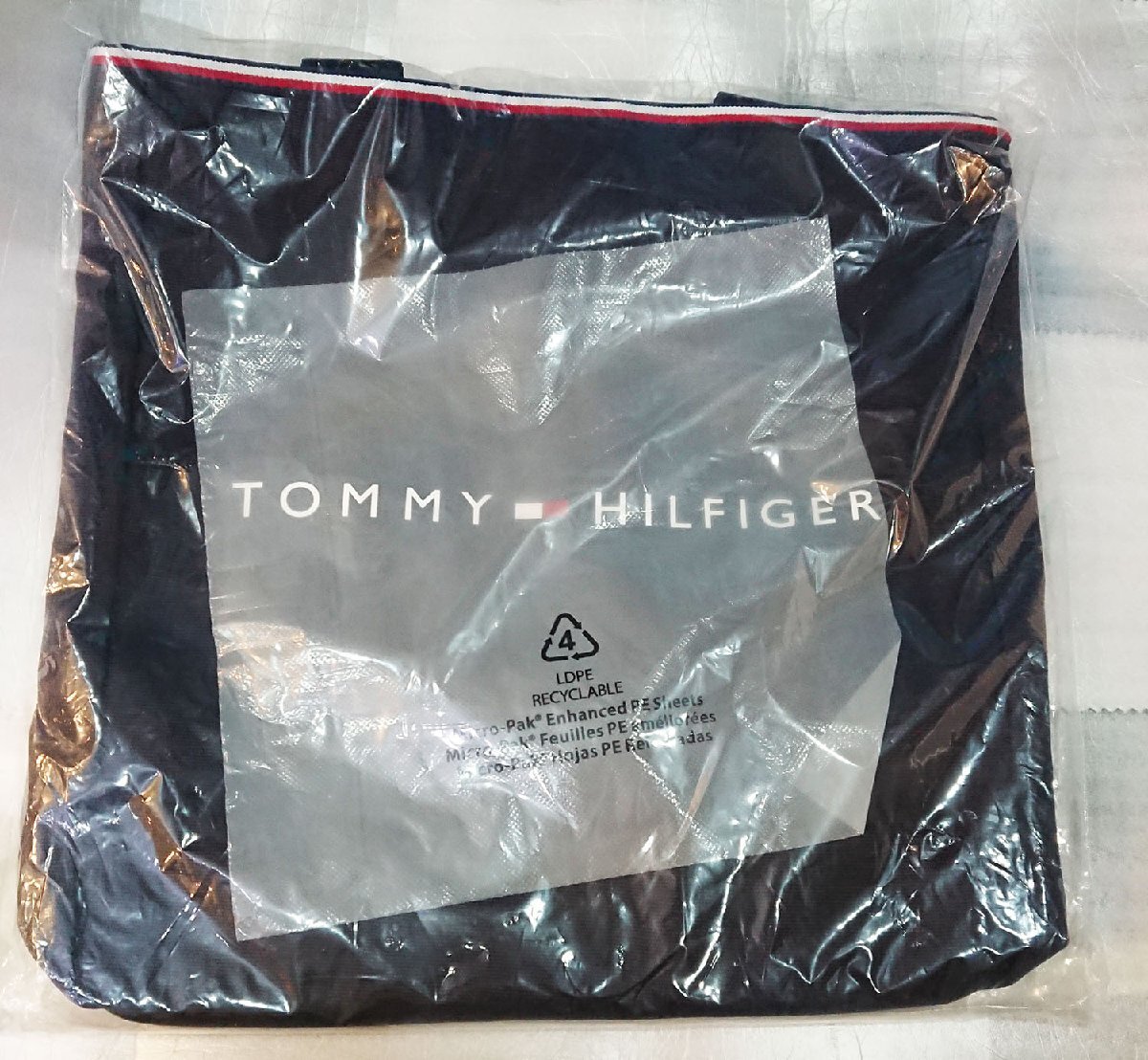 TOMMY HILFIGER トミーヒルフィガー ネイビー トートバッグ 非売品・新品未使用【送料無料】の画像1