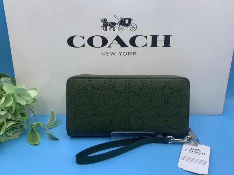 コーチ COACH 長財布 財布 シグネチャー アコーディオン ウォレット プレゼント ギフト ロング ジップ ファッション 新品未使用 C4715 C100_画像3