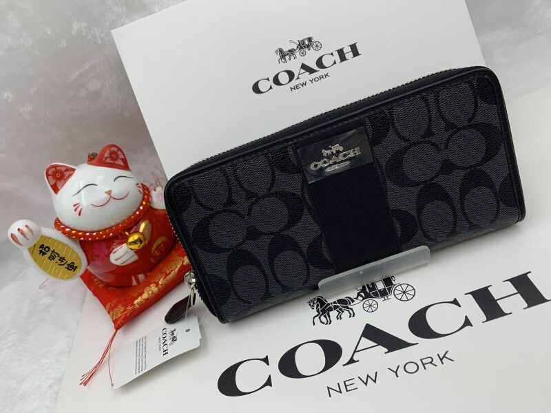 コーチ COACH 長財布 財布 メンズ プレゼント 贈り物 ギフト 誕生日 記念日 ブランド シグネチャー ロング ジップ F54630 C041_画像2