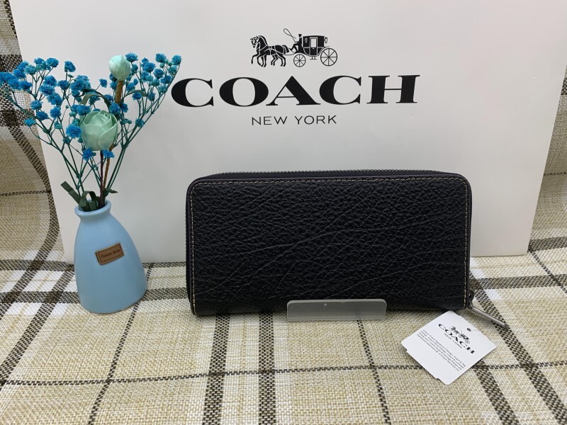 コーチ COACH 長財布 財布 メンズ ブラック黒　プレゼント 贈り物 ロング ジップ ブランド 大容量 新品 未使用 ファッション F12130 A195_画像3