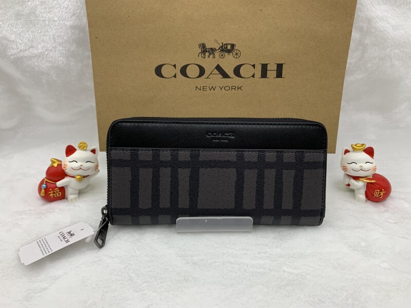 コーチ COACH 長財布 財布 メンズ プレゼント 贈り物 ギフト ブランド 大容量 ロング ジップ 新品 未使用 ファッション F22533 C198_画像1