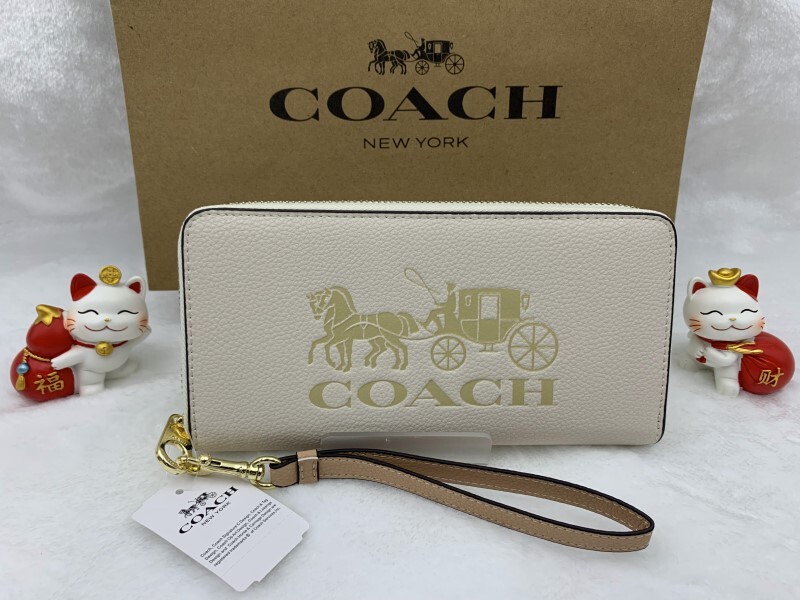 コーチ COACH 長財布 財布 ホース アンド キャリッジ 馬車柄 プレゼント 贈り物 ロング ジップ 新品 未使用 ファッション C3548 C060_画像1