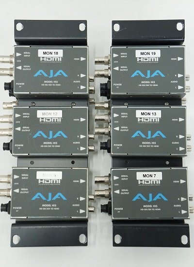 AJA HD-SDI to HDMIコンバーター ８台セット▲Hi5 中古▲送料無料_小キズ・キズ・汚れあり。