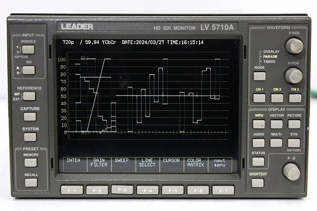 LEADER/リーダー HD SDI 波形モニター●LV5710A 中古 訳あり_画像4