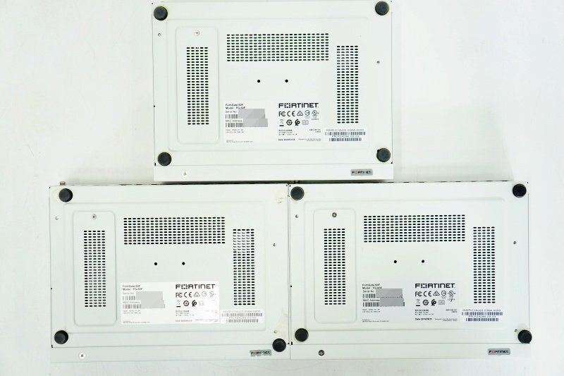 Fortinet ファイアウォール Fortigate-60F 3台セット(ライセンス有)▲FG-60F 中古▲送料無料_画像4