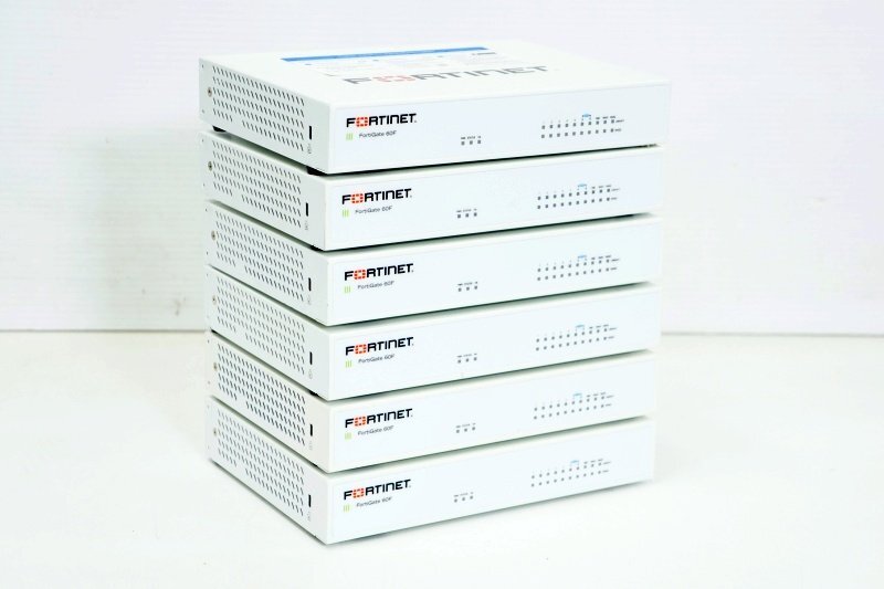 Fortinet ファイアウォール Fortigate-60F 6台セット(ライセンス有)▲FG-60F 中古▲送料無料の画像1