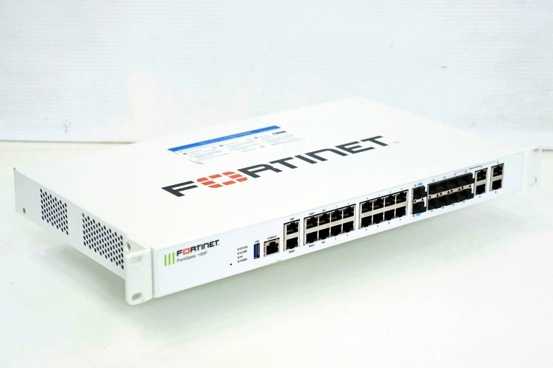 Fortinet/フォーティーネット ファイアウォール Fortigate-100F 【ライセンス2026/2/15まで】▲FG-100F 中古▲送料無料_外観にキズ、汚れ等あり。