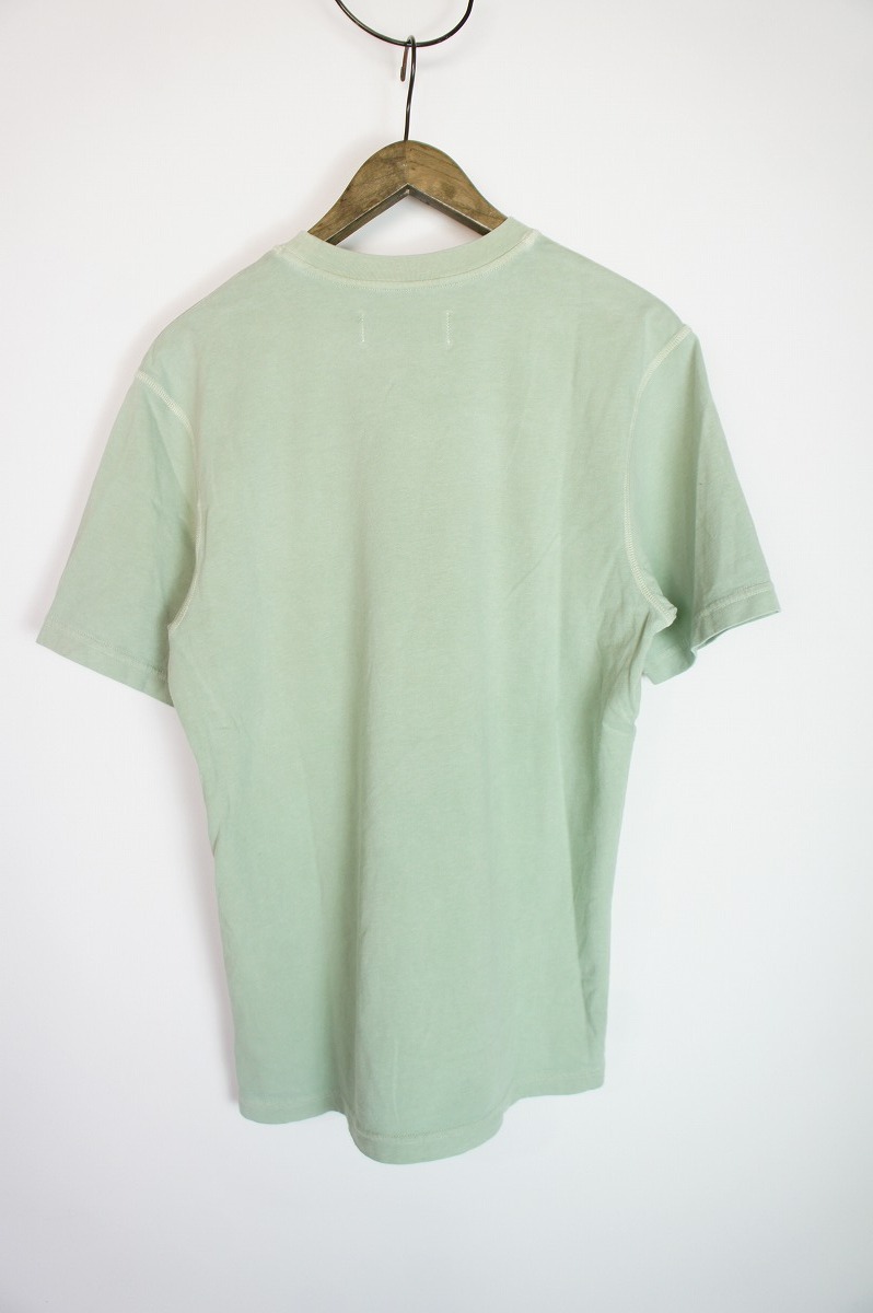 国内正規 美品 REPLAYリプレイ ロゴ Tシャツ 半袖カットソー ガーメントダイ M6154 000 23312E 本物 青緑115O_画像2